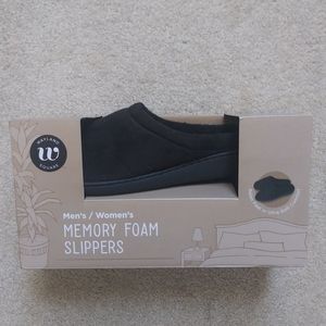 💎NEW! Memory Foam Black House Slippers